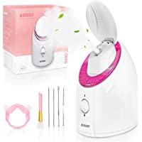 Vaporizador Facial- Sauna Facial Vaporizador- ARORY Facial Steamer con Vapor Nanoiónico- Cubierta Anti-polvo y 90ml…